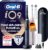 Oral-B iO Series 9 Elektrische Zahnbürste, Doppelpack – Elektrische Zahnbürste, inklusive 3 Ersatz-Zahnbürstenköpfen – 7 Modi für die Zahnpflege, Chip-Testsieger (11/25), entworfen von Braun, Schwarz und Pink