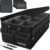 FORTEM Kofferraum-Organizer, faltbarer Auto-Organizer, Kofferraum mit Fächern, Kofferraumtasche, mit rutschfester Unterseite, verstellbare Sicherheitsgurte, klappbarer Deckel (85 l)