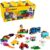 LEGO 10696 Classic Mittelgroße kreative Steinbox, einfache Spielzeugaufbewahrung, buntes Steinbauset, Spielzeug für Kinder, Jungen und Mädchen ab 4 Jahren mit Rädern, Fenstern, Augen und einer grünen Grundplatte