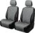 Leader Accessories 2er Set Universal Autositzbezüge Vordersitz Atmungsaktive Autositzbezüge rutschfeste Schonbezüge Gesteppte Autositzbezüge Seitenairbag kompatibel (Grau)